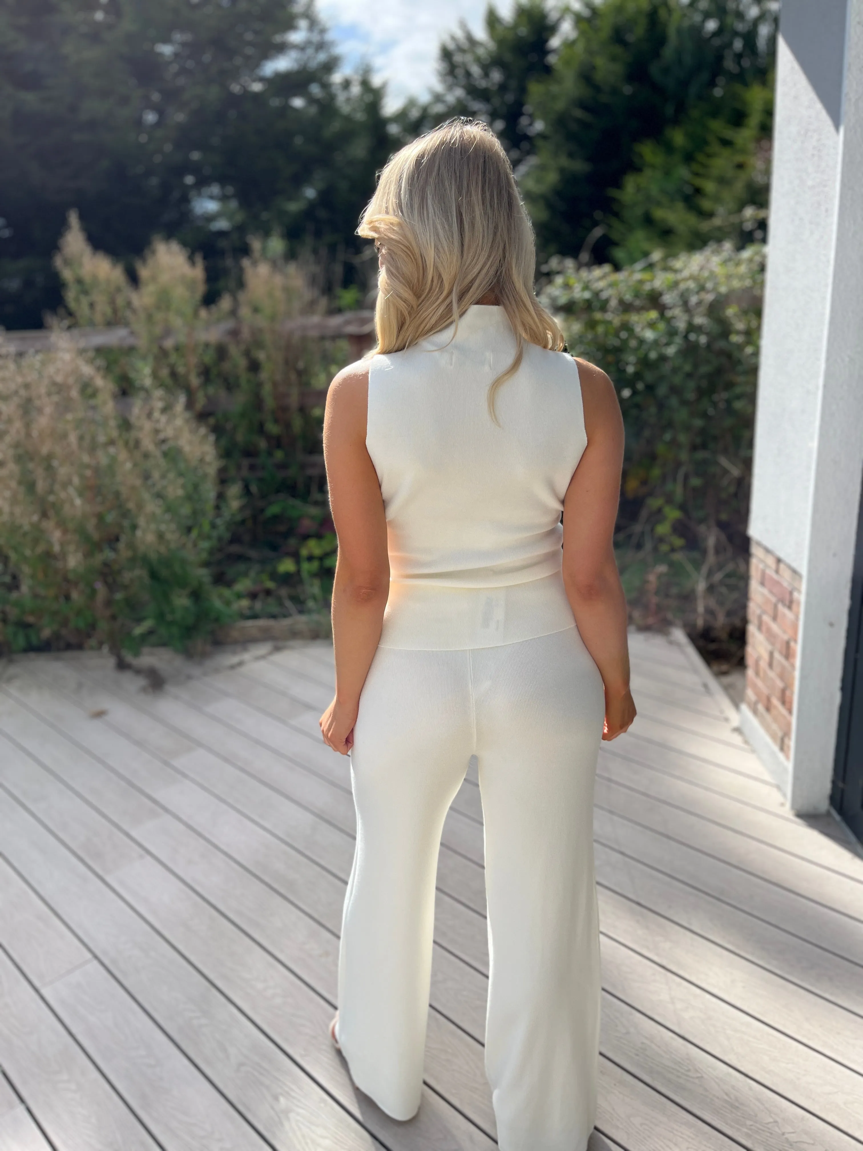 Bronte Cream Knitted Pants