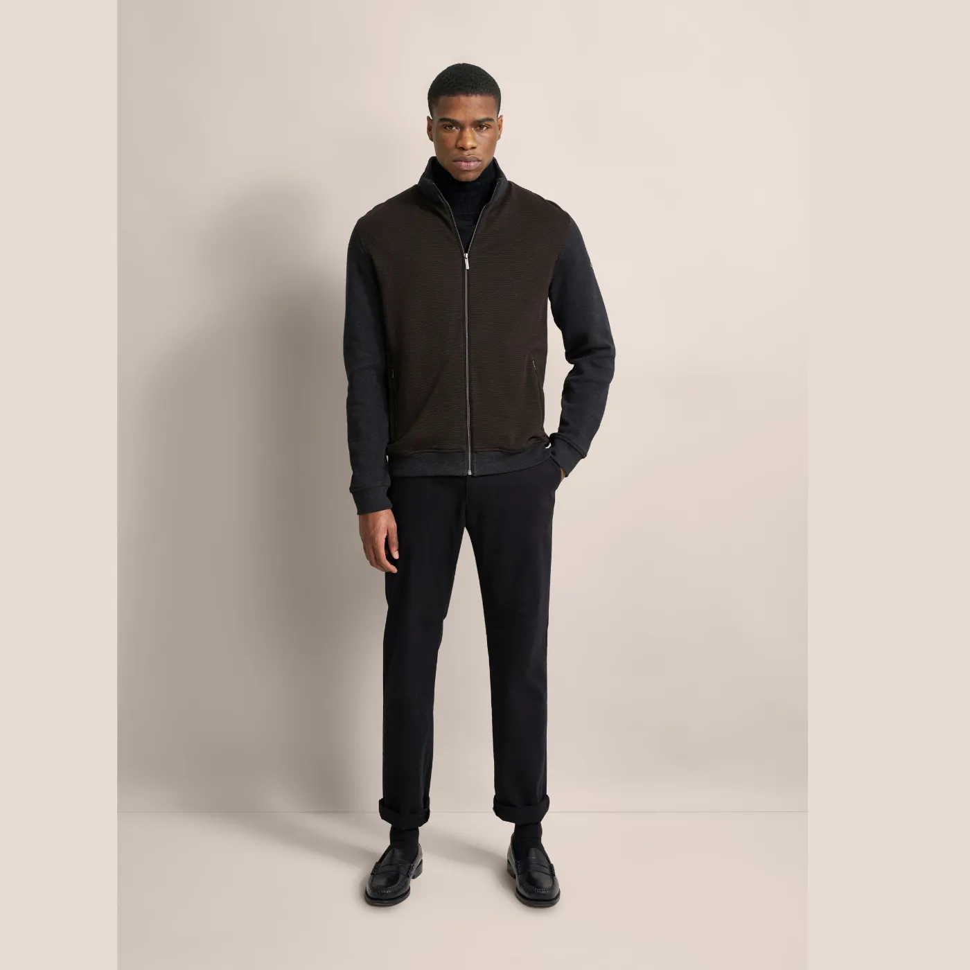 Bugatti Feature Print Full Zip
