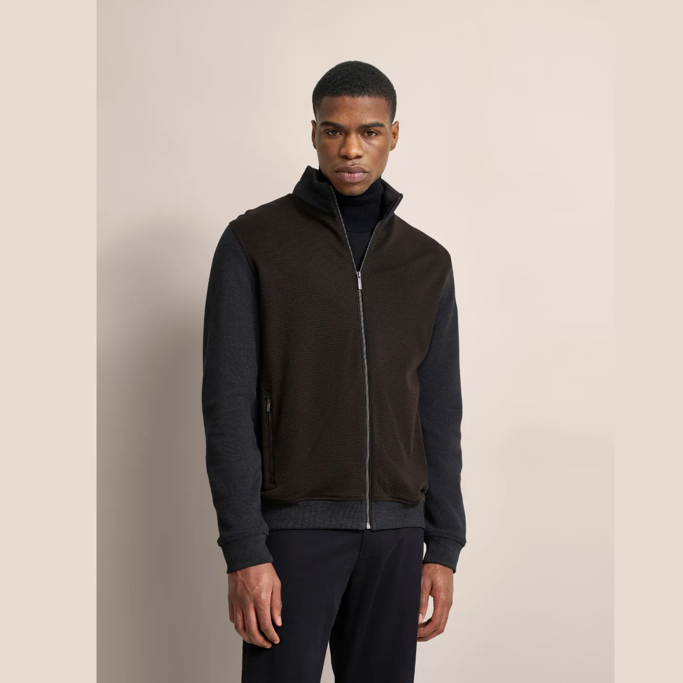 Bugatti Feature Print Full Zip