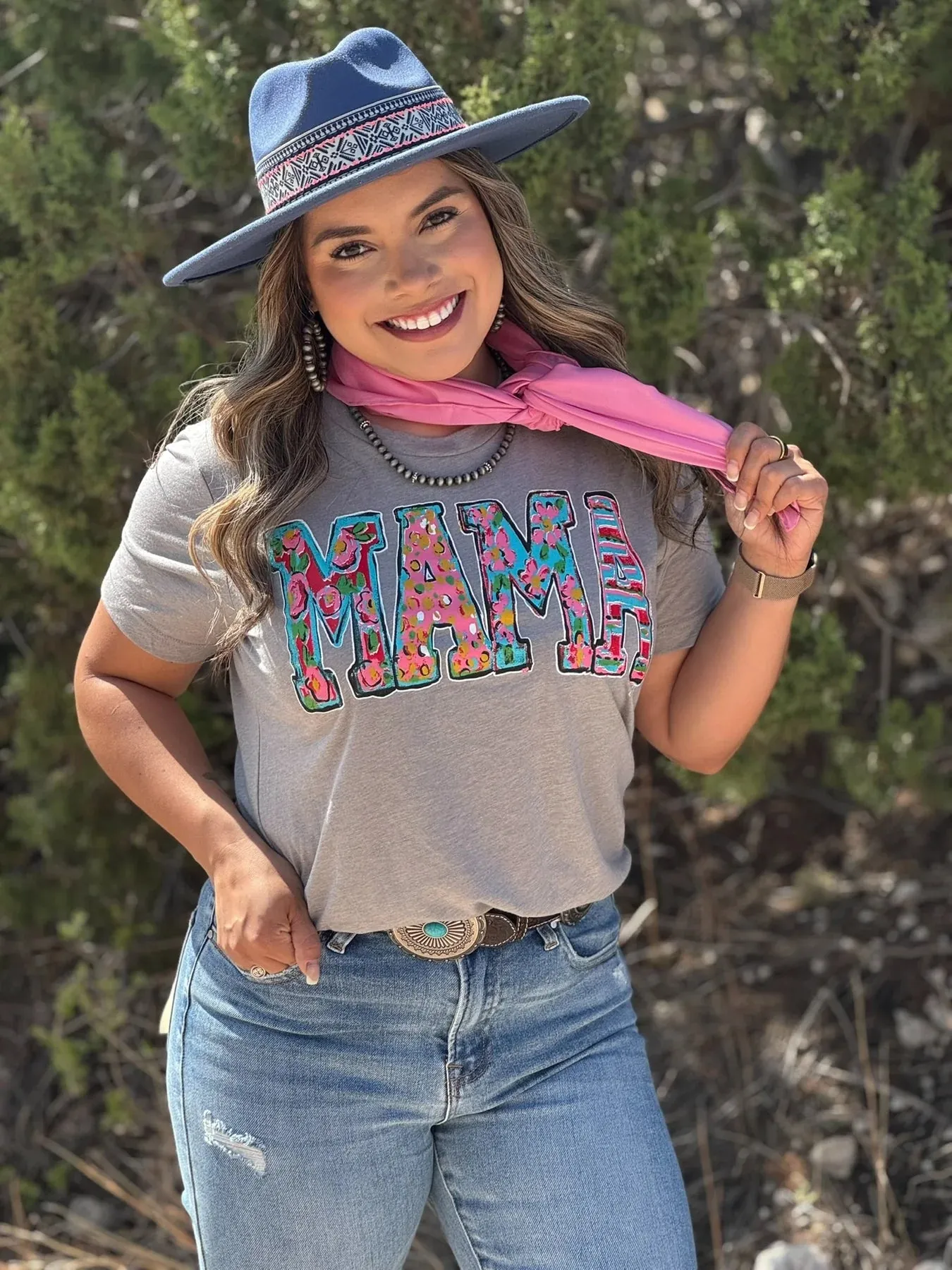 Callie Ann Stelter Mama Grey Tee