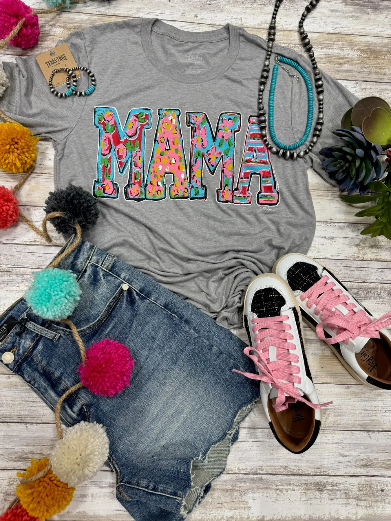 Callie Ann Stelter Mama Grey Tee