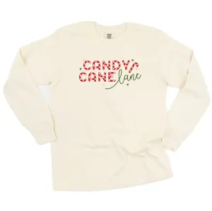 Candy Cane Lane - LONG SLEEVE Comfort Colors Tee