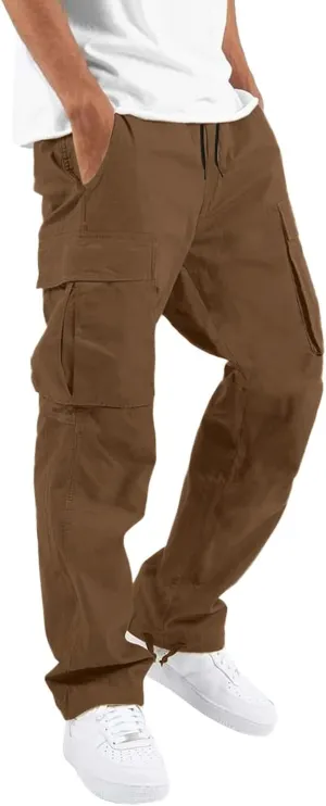 Cargo Pants for Men Relaxed Fit Big and Tall for Workout Running Sweatpants for Mens Casual Joggers Athletic Pants