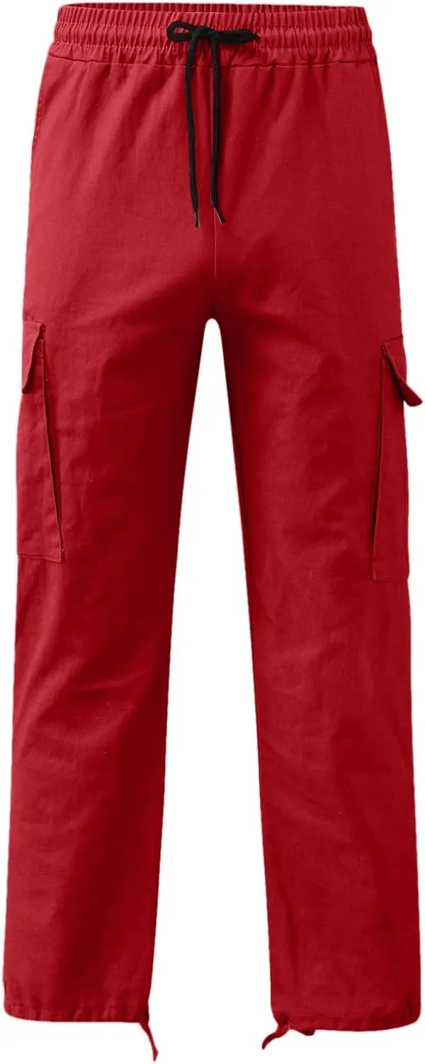 Cargo Pants for Men Relaxed Fit Big and Tall for Workout Running Sweatpants for Mens Casual Joggers Athletic Pants