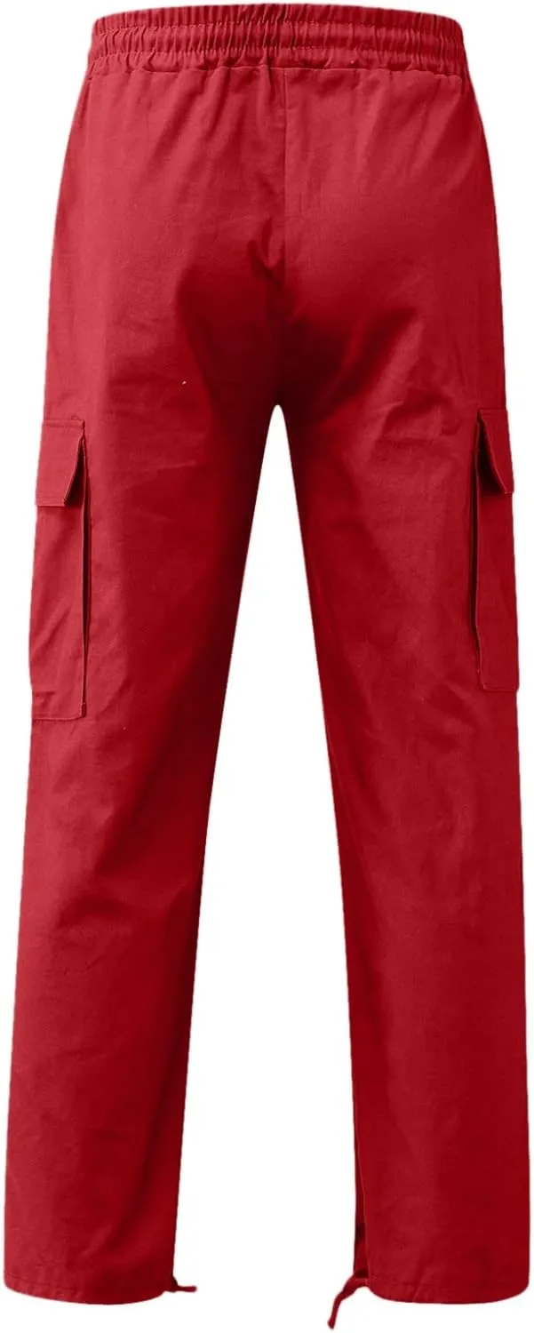 Cargo Pants for Men Relaxed Fit Big and Tall for Workout Running Sweatpants for Mens Casual Joggers Athletic Pants