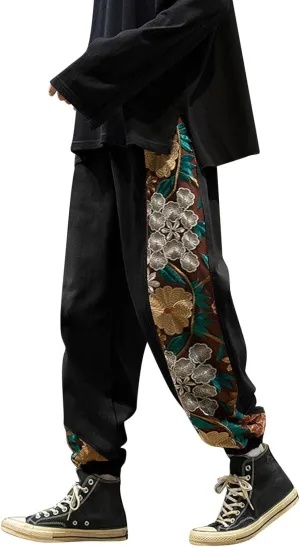 Cargo Pants for Men Relaxed Fit Mens Cargo Pants Elastic Waist Yoga Beach Pants Drawstring Yoga Beach Trousers Casual