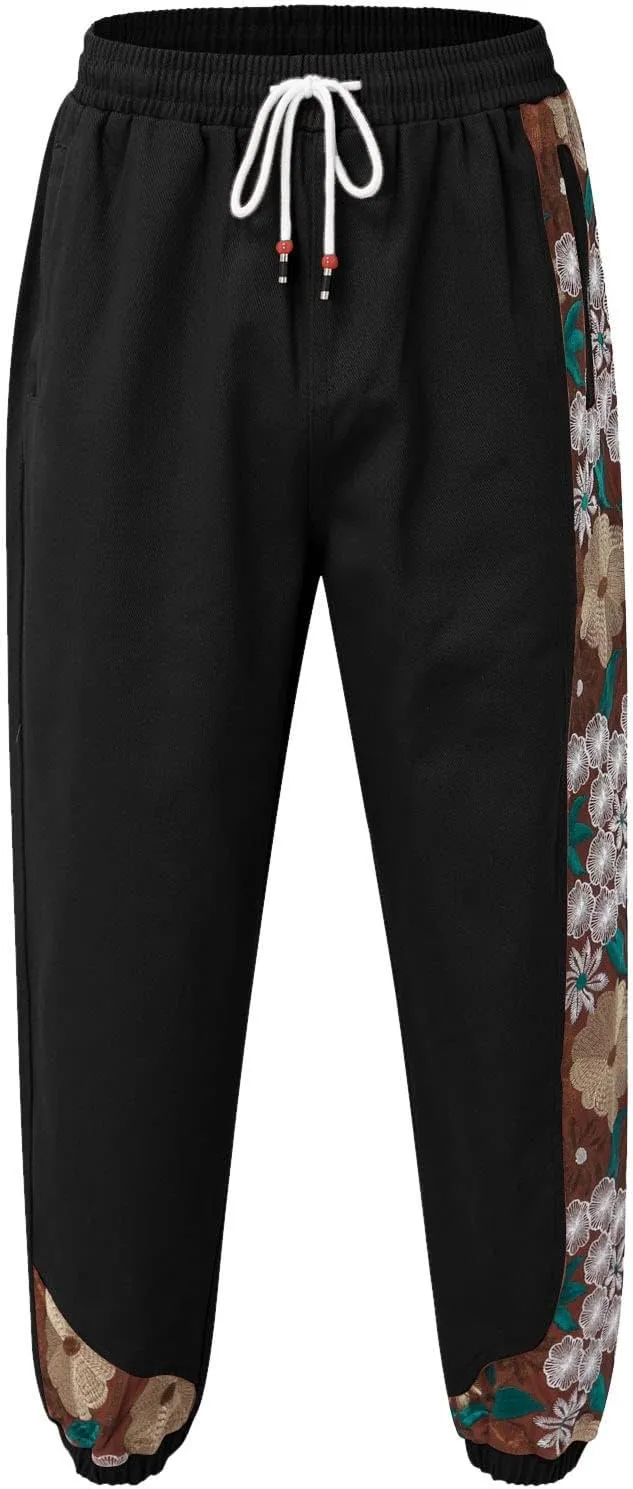 Cargo Pants for Men Relaxed Fit Mens Cargo Pants Elastic Waist Yoga Beach Pants Drawstring Yoga Beach Trousers Casual
