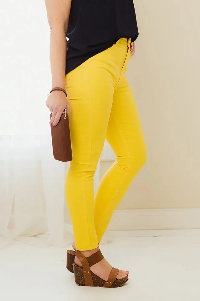 Colored Skinny Denim Pants