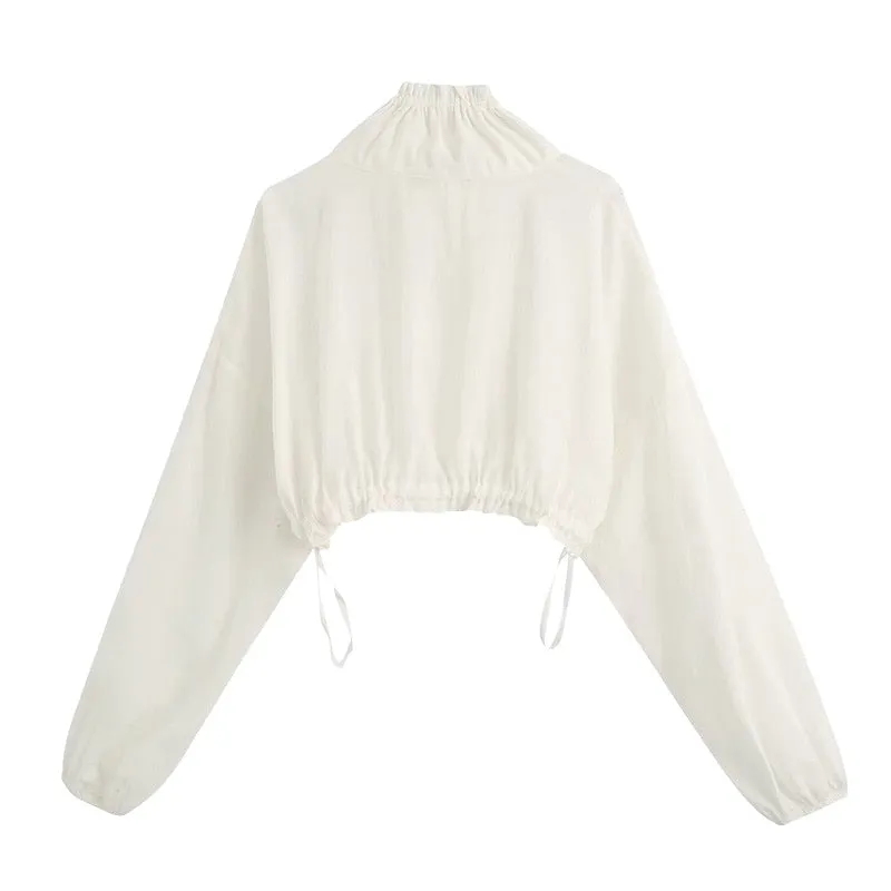 CROPPED JACKET HIGH COLLAR