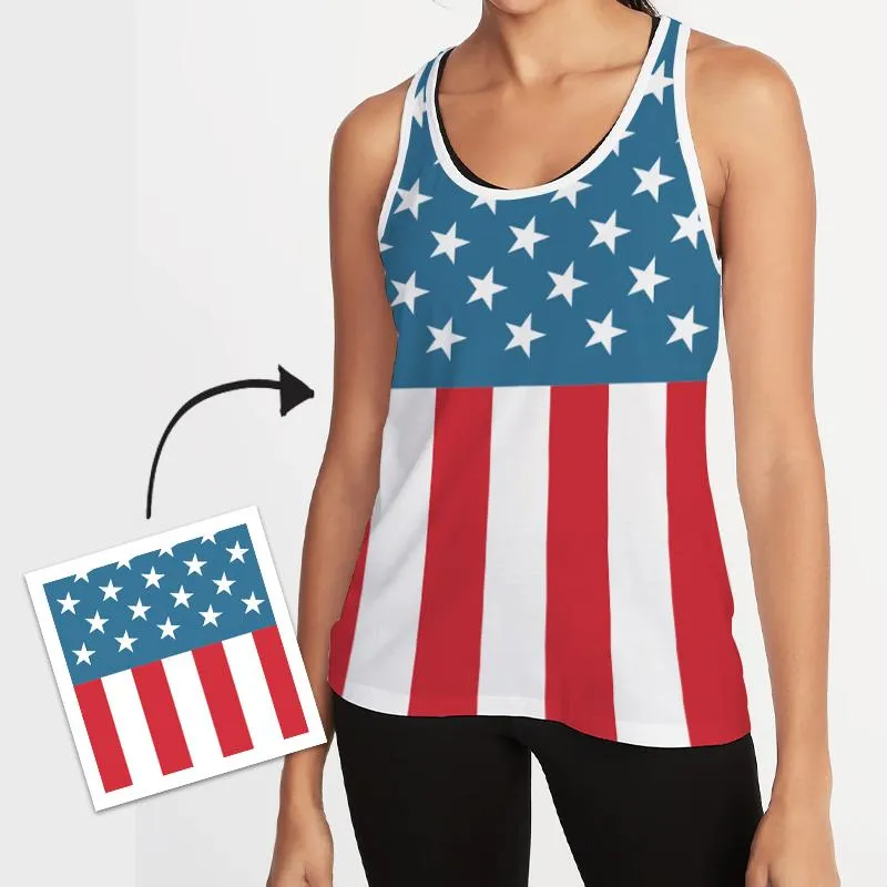 Custom Text Vest For Woman Independece Day Gifts