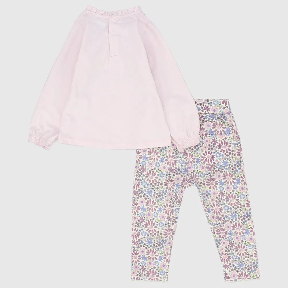Cute Flowers 2-Piece Outfit Set