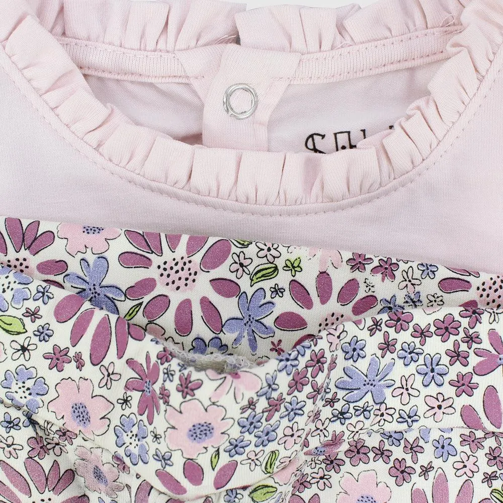Cute Flowers 2-Piece Outfit Set