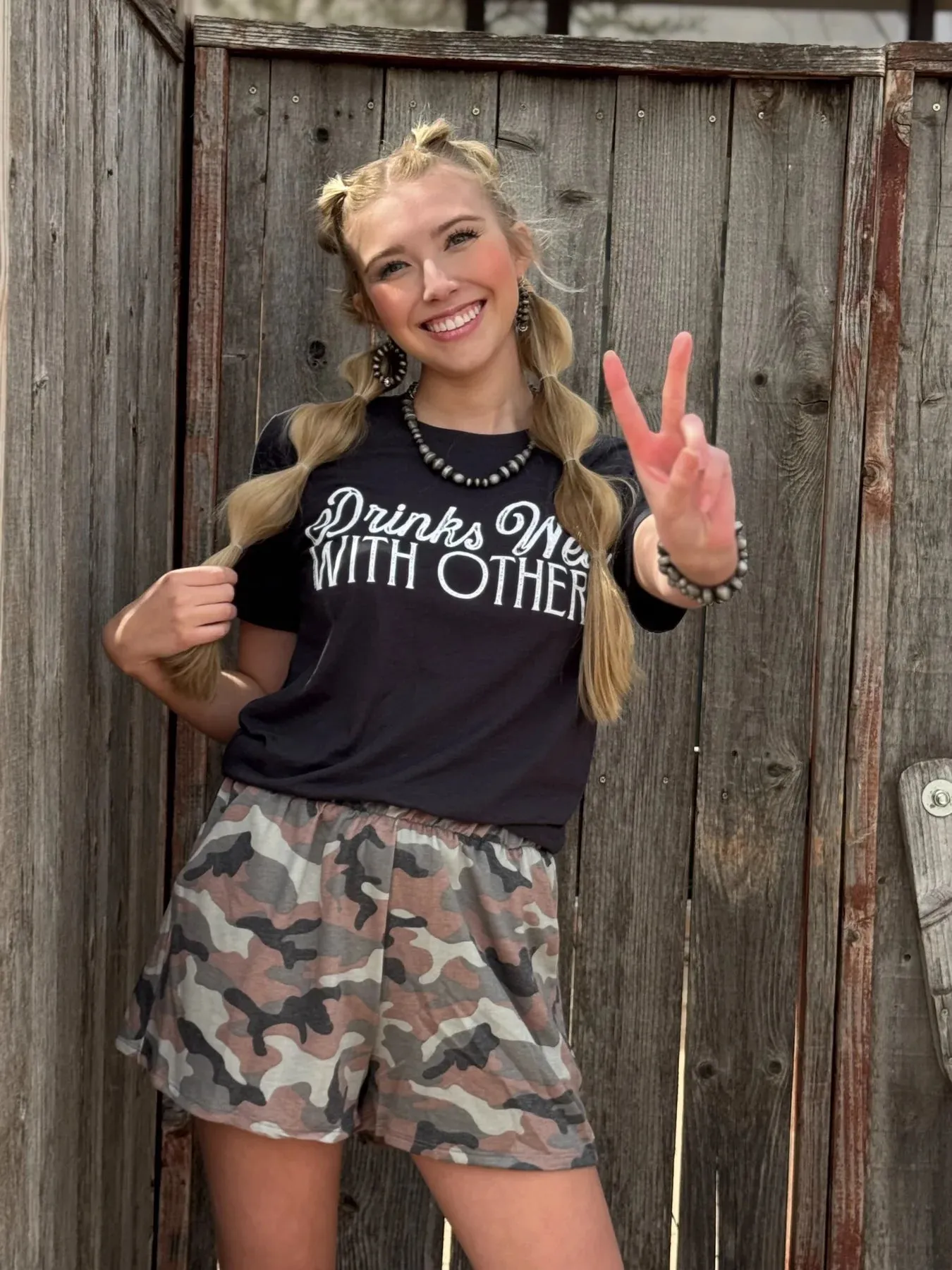 DRINKS WELL WITH OTHERS TEE