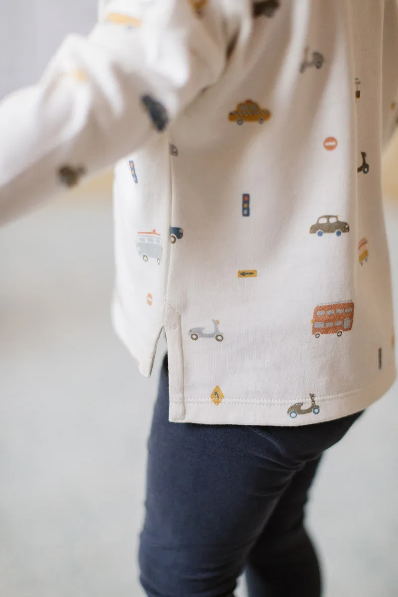 Dropped Shoulder Long Sleeve Toddler Top