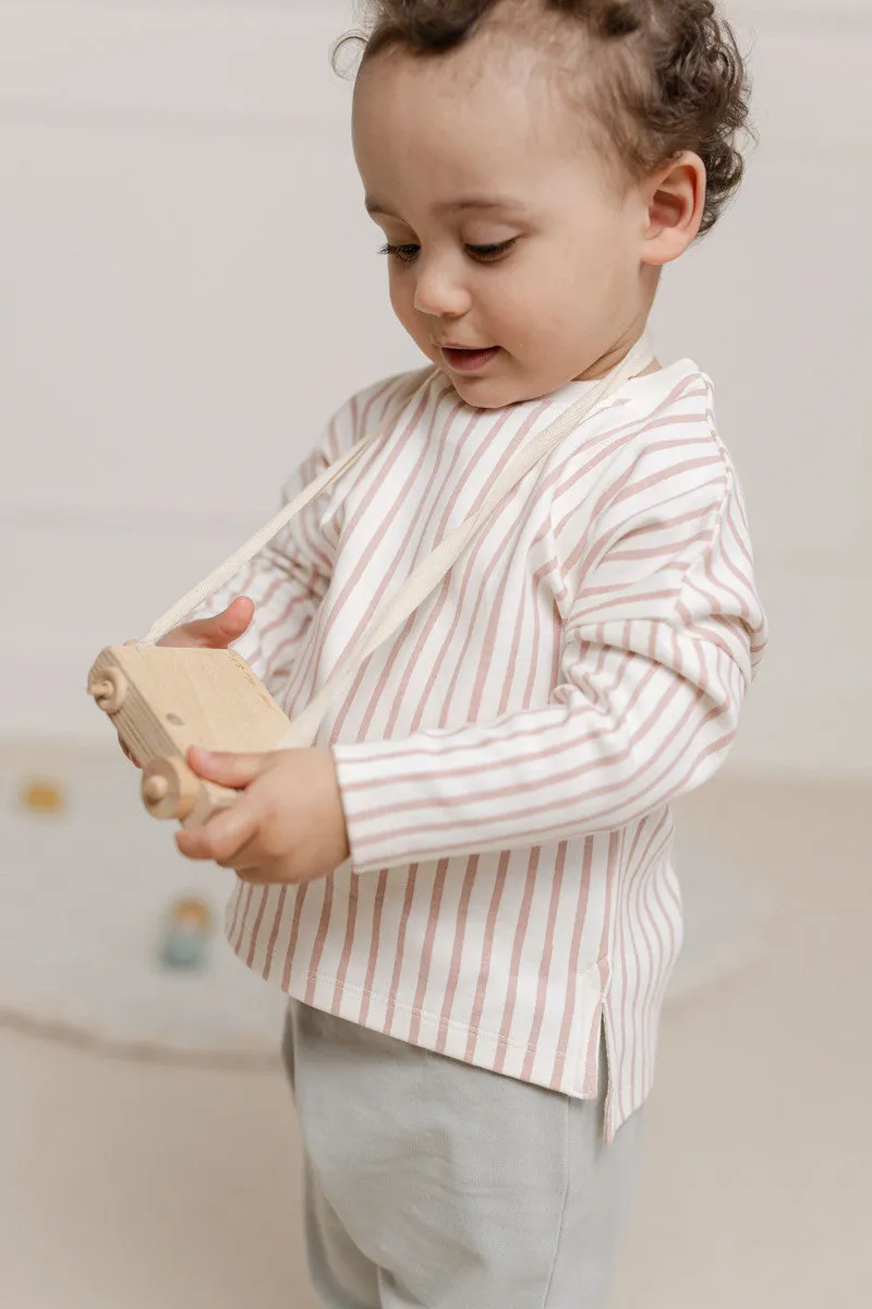 Dropped Shoulder Long Sleeve Toddler Top