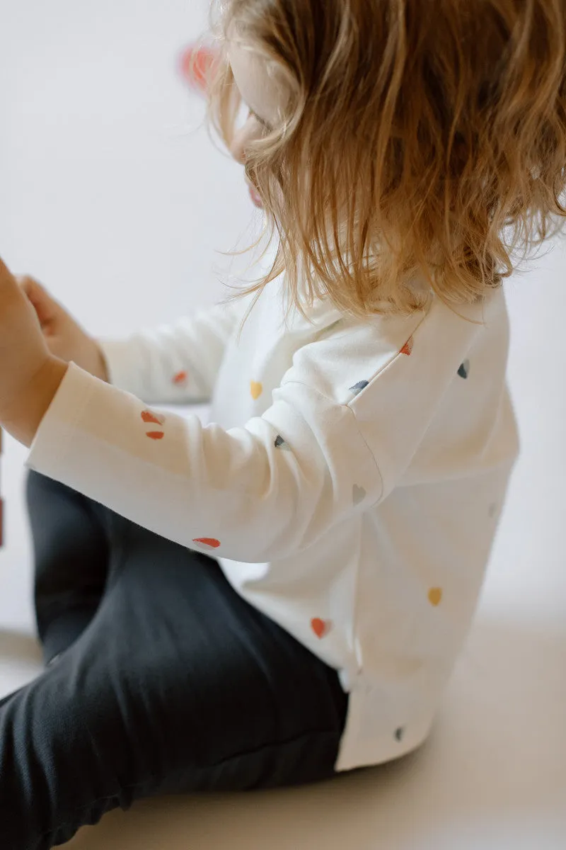 Dropped Shoulder Long Sleeve Toddler Top