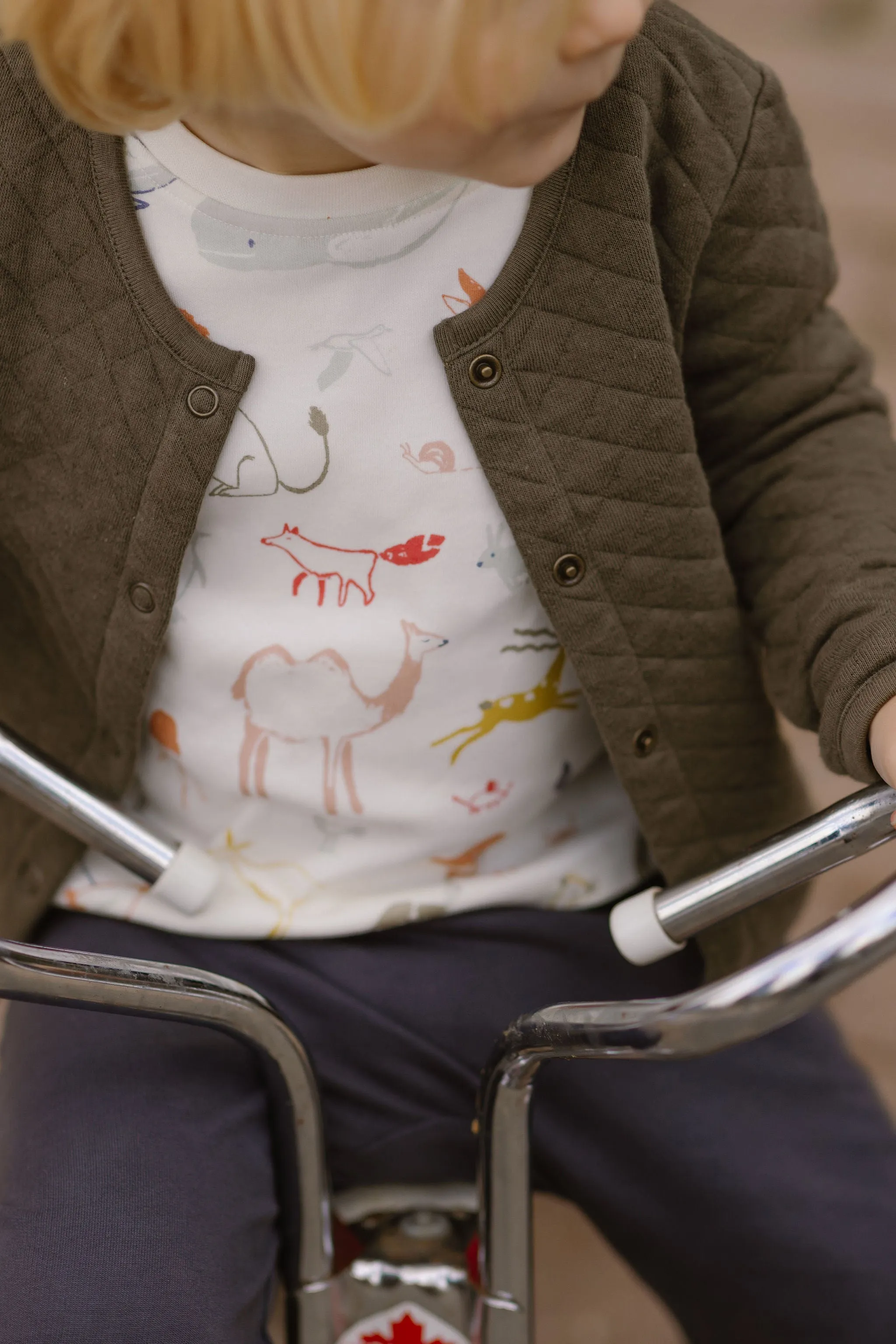 Dropped Shoulder Long Sleeve Toddler Top