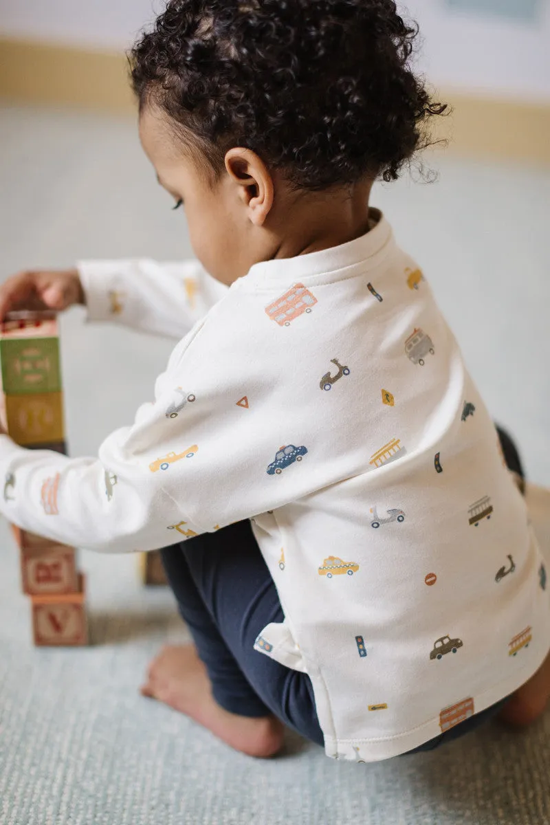 Dropped Shoulder Long Sleeve Toddler Top