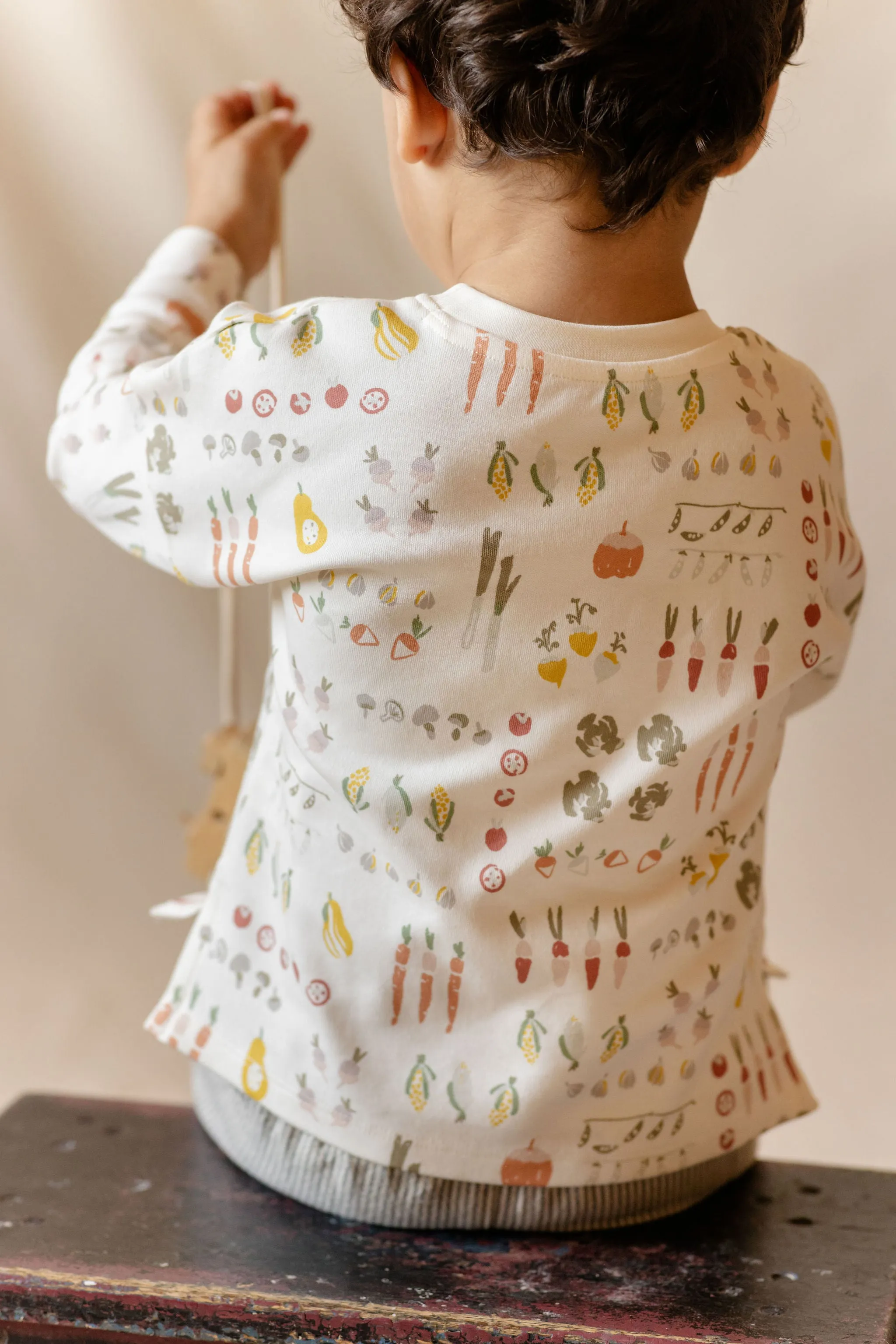 Dropped Shoulder Long Sleeve Toddler Top