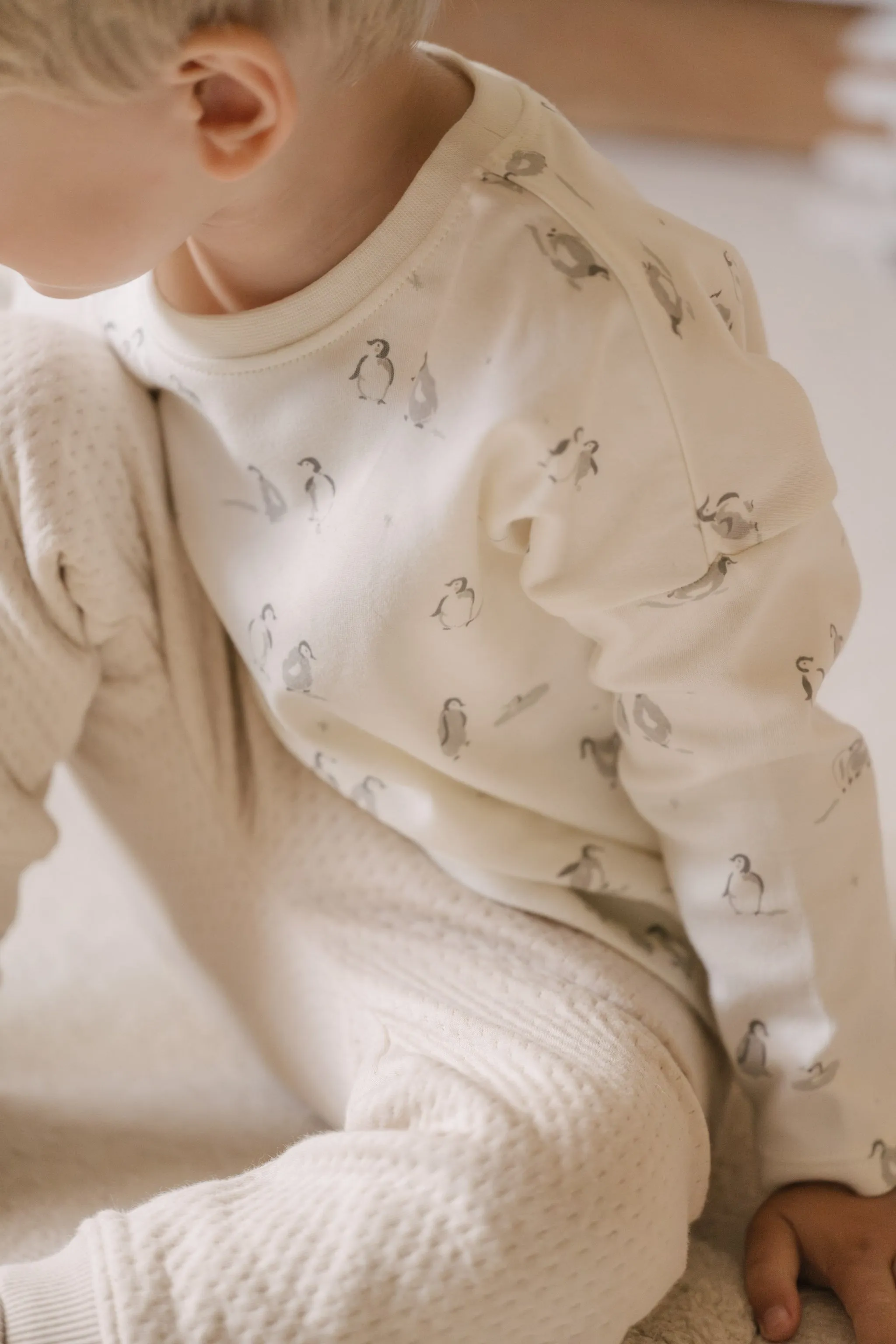Dropped Shoulder Long Sleeve Toddler Top