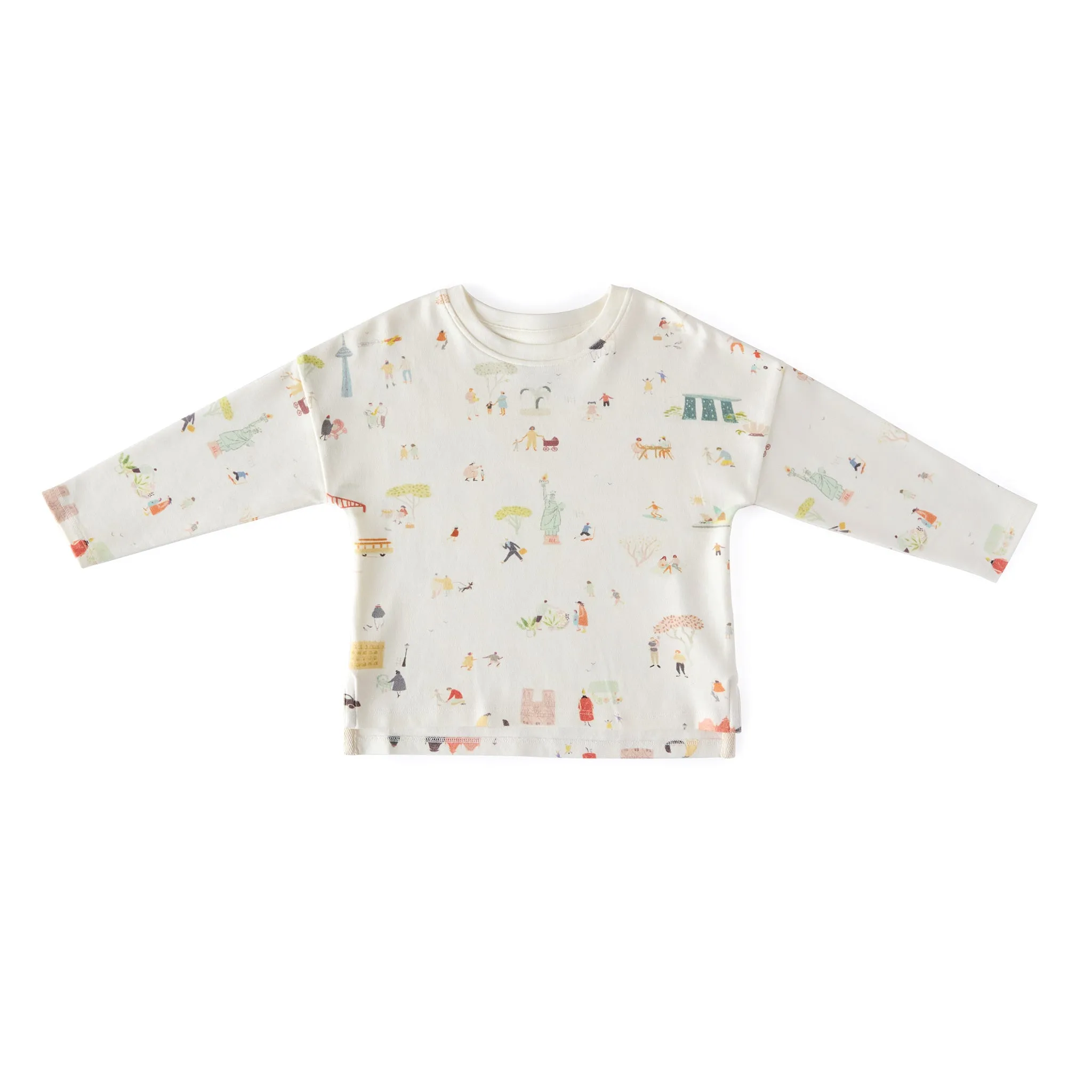 Dropped Shoulder Long Sleeve Toddler Top
