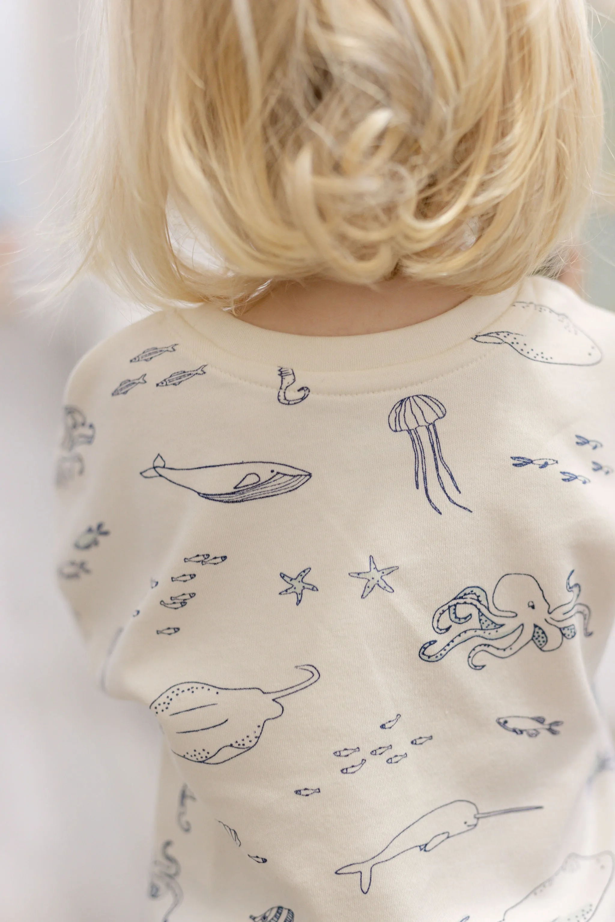 Dropped Shoulder Long Sleeve Toddler Top