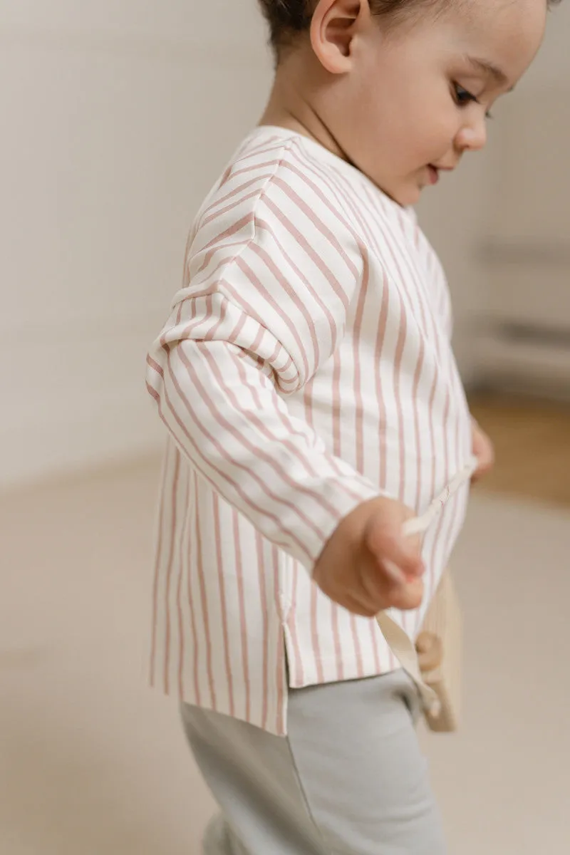 Dropped Shoulder Long Sleeve Toddler Top