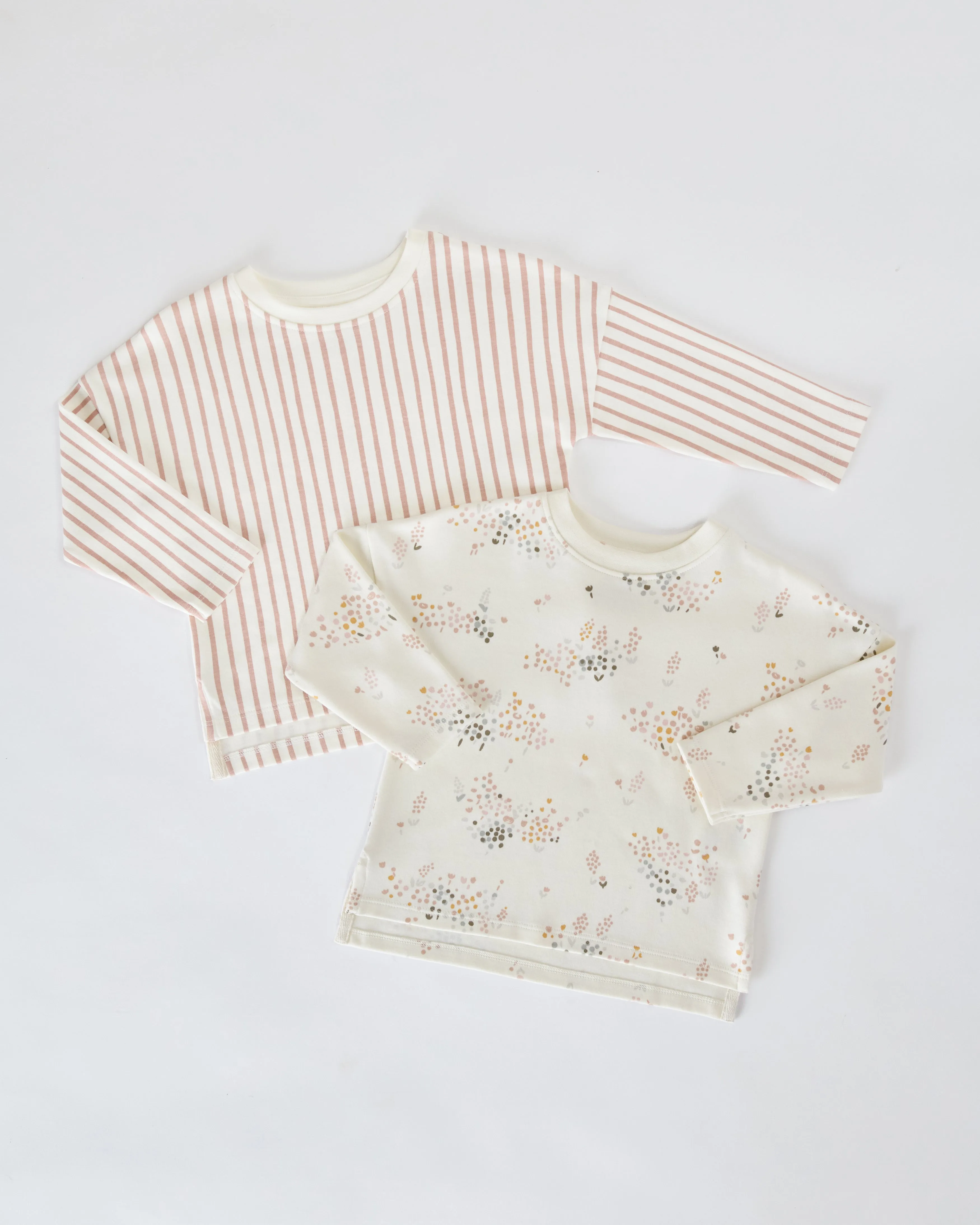 Dropped Shoulder Long Sleeve Toddler Top