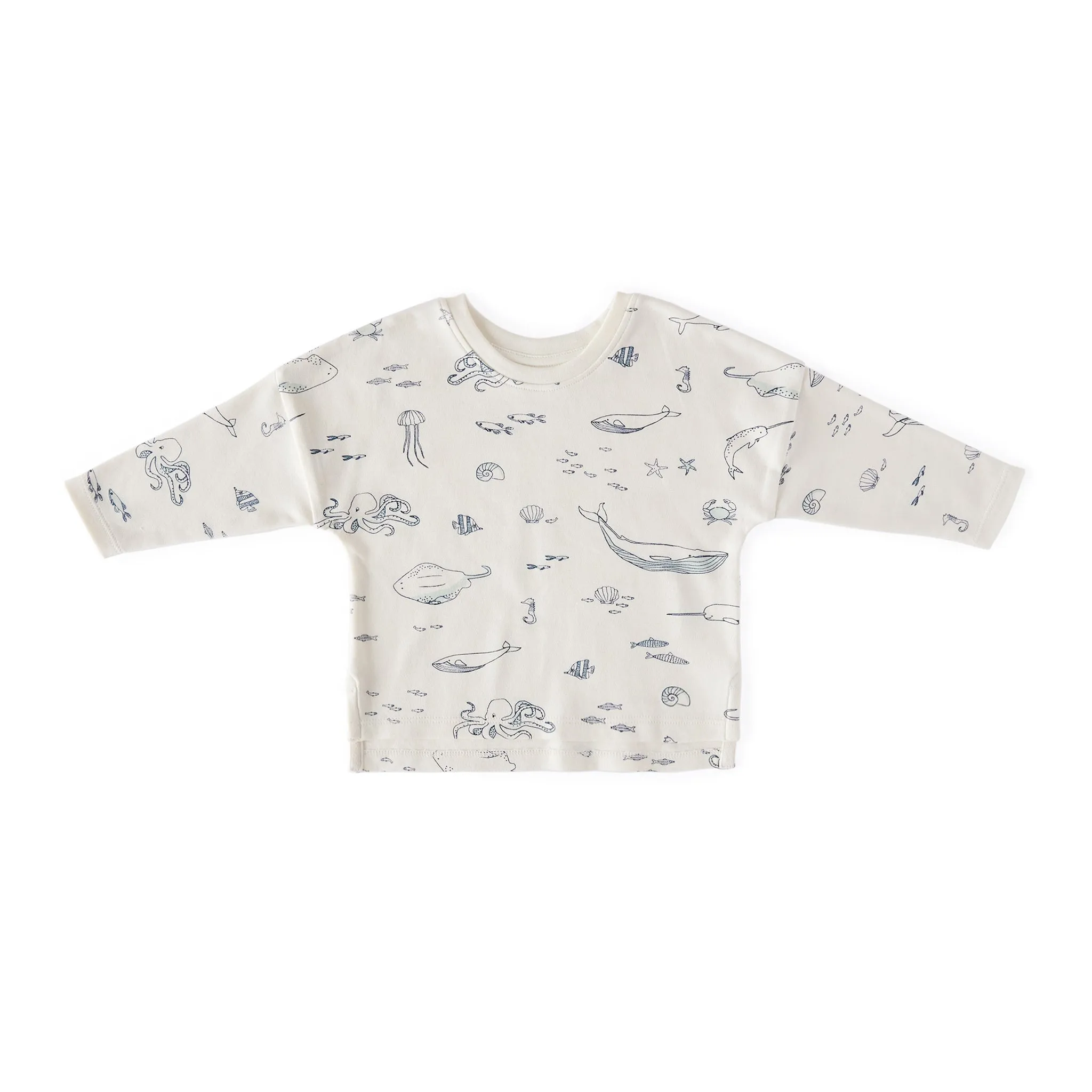Dropped Shoulder Long Sleeve Toddler Top