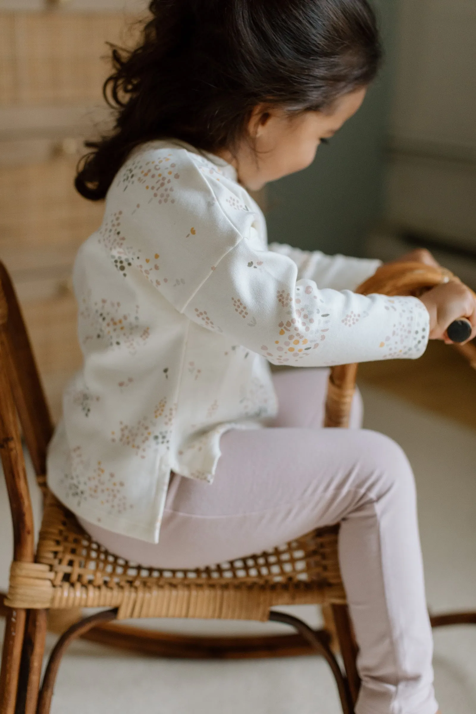 Dropped Shoulder Long Sleeve Toddler Top