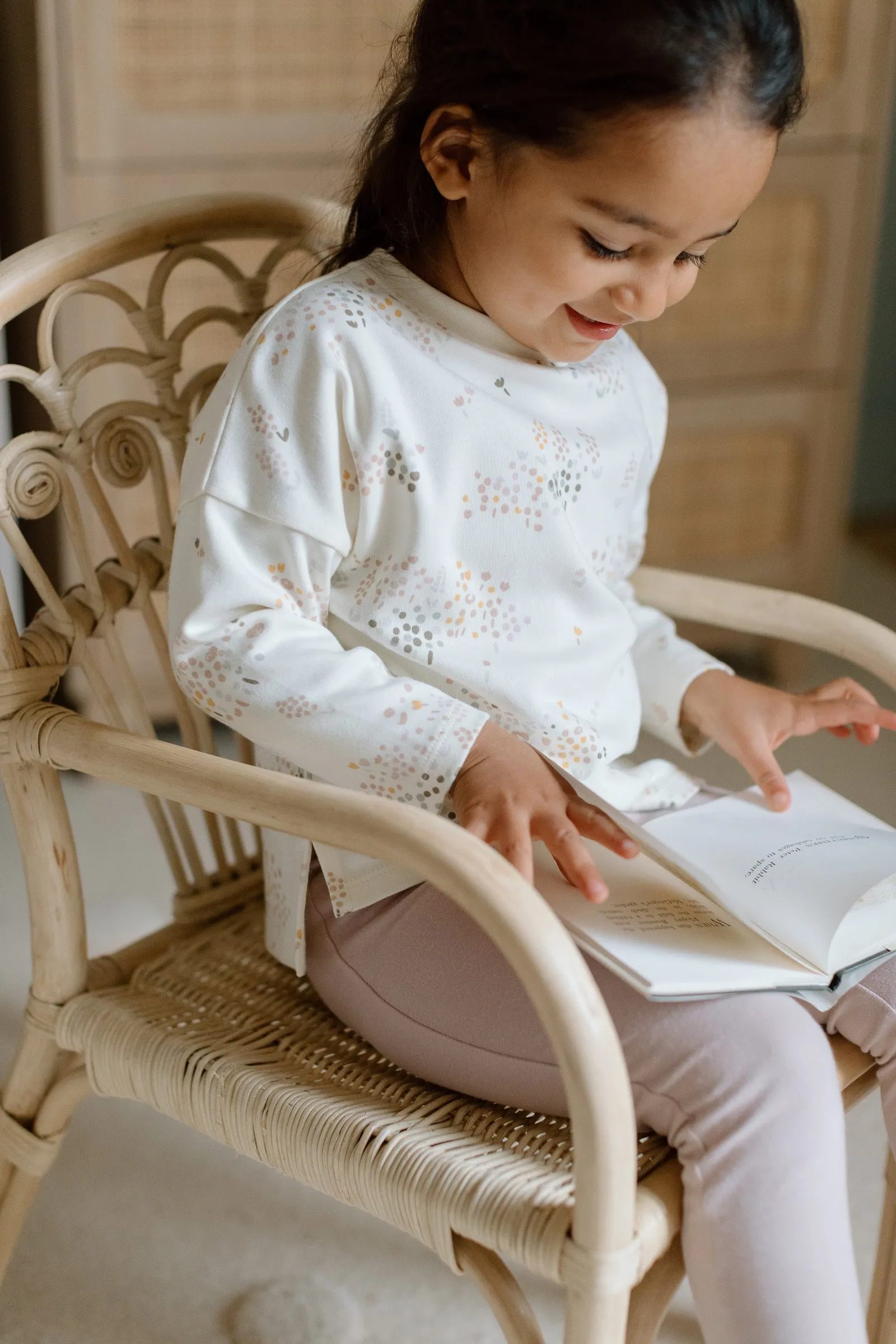 Dropped Shoulder Long Sleeve Toddler Top
