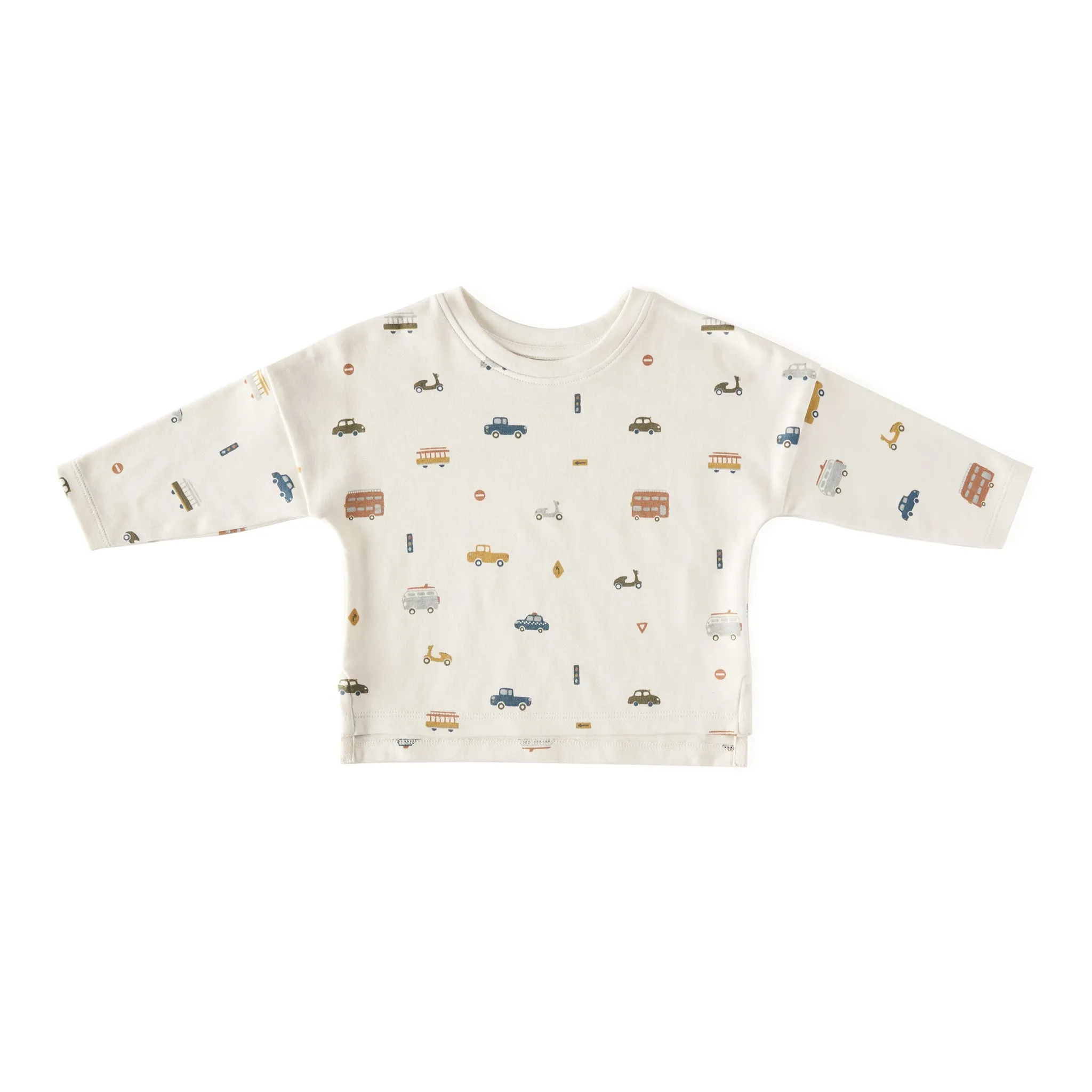 Dropped Shoulder Long Sleeve Toddler Top