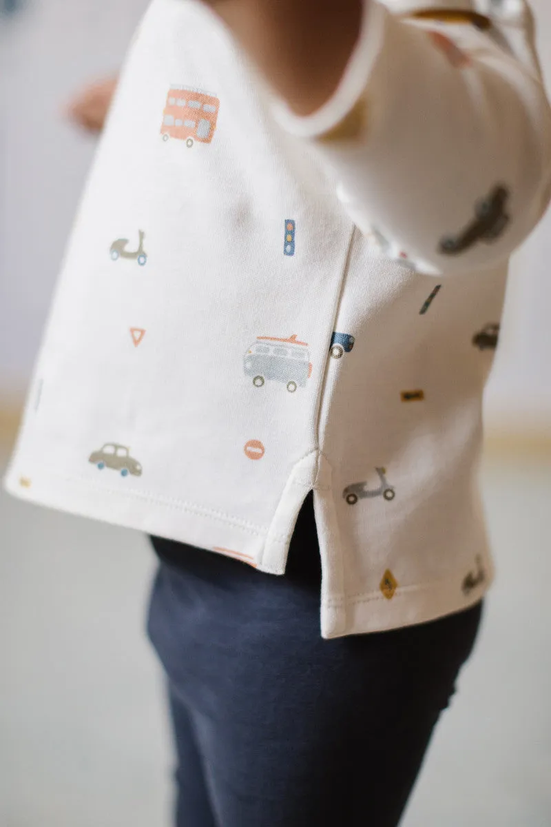 Dropped Shoulder Long Sleeve Toddler Top