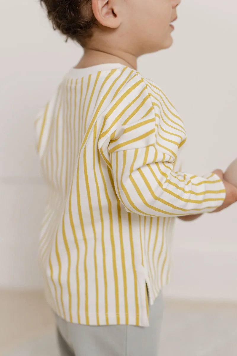 Dropped Shoulder Long Sleeve Toddler Top