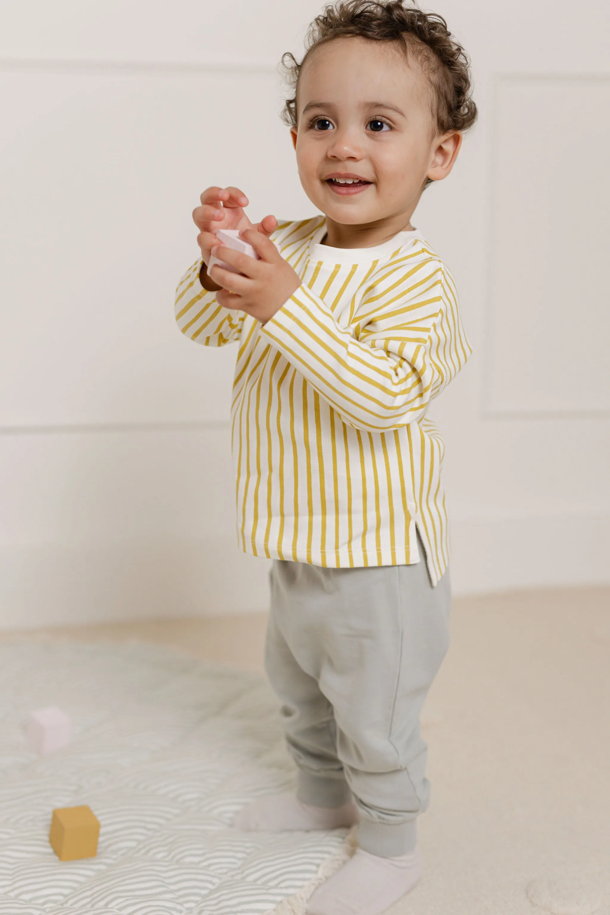 Dropped Shoulder Long Sleeve Toddler Top