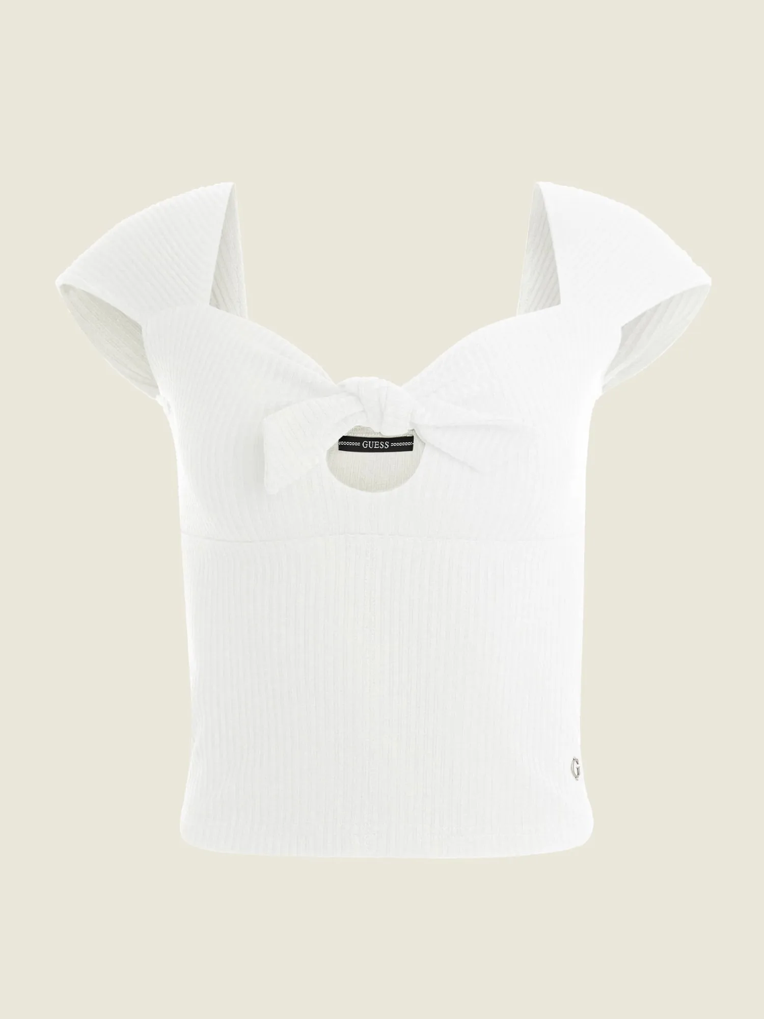 Eco White Valeriana Tie Top