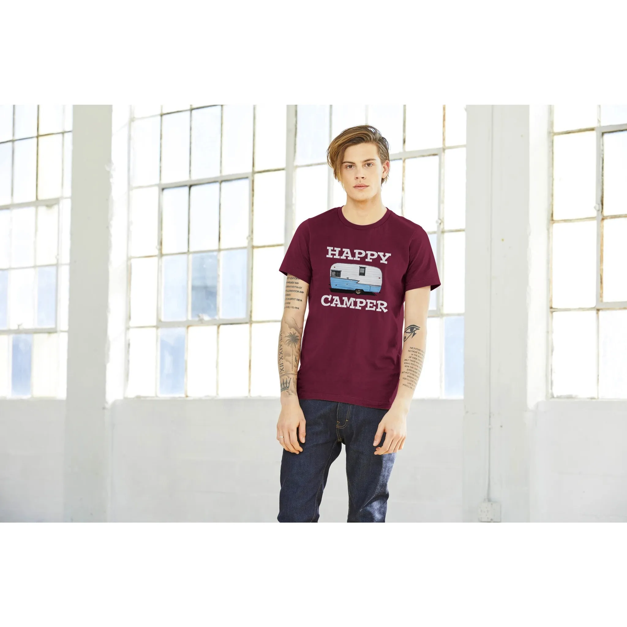 Happy Camper  -  Premium Unisex Crewneck T-shirt