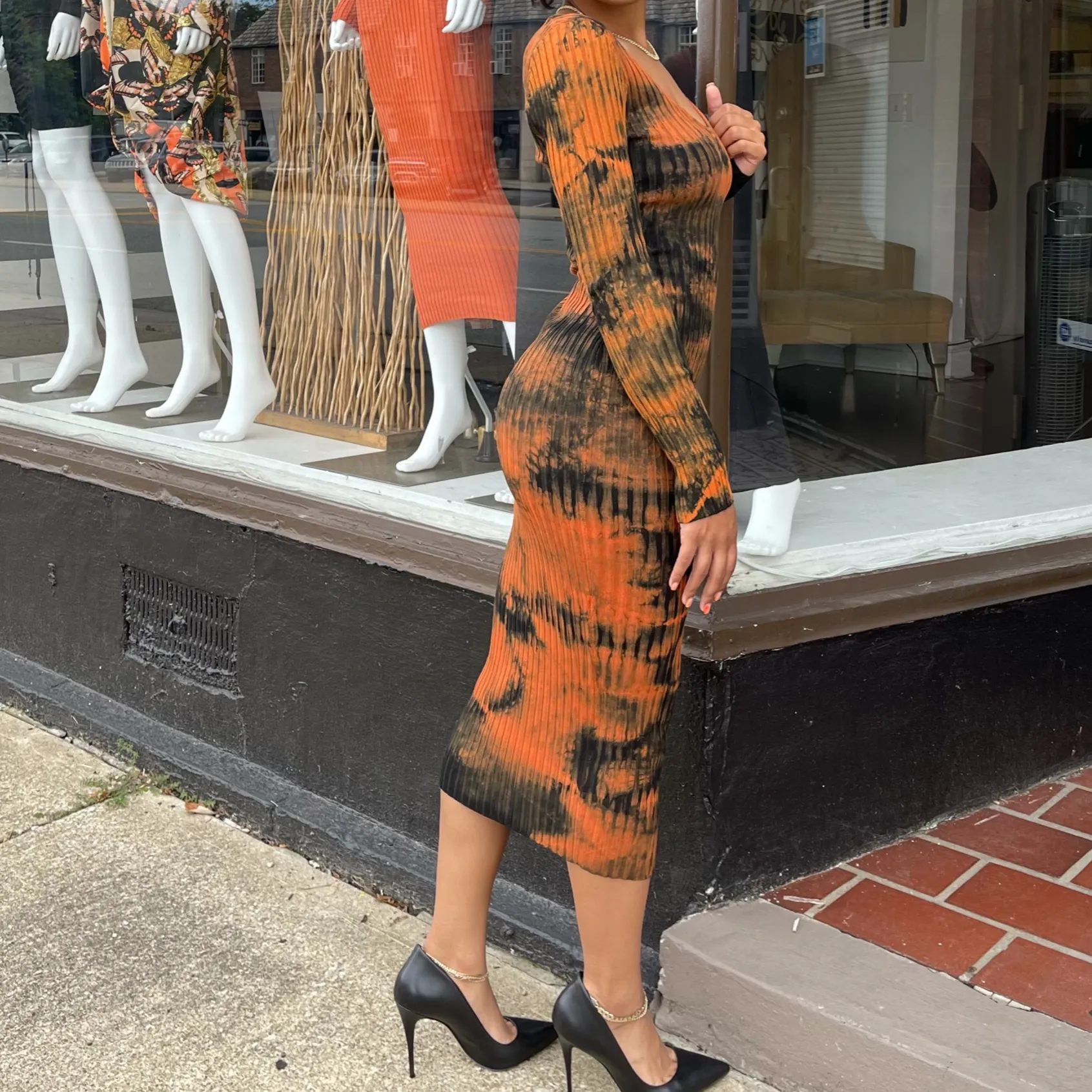 Jennifer Twisted Sweater Dress