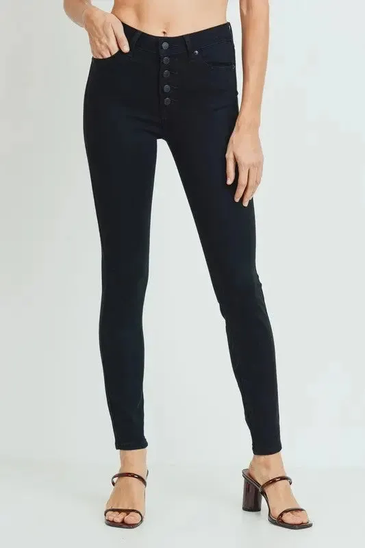 JUST USA Button Down Skinny Jeans