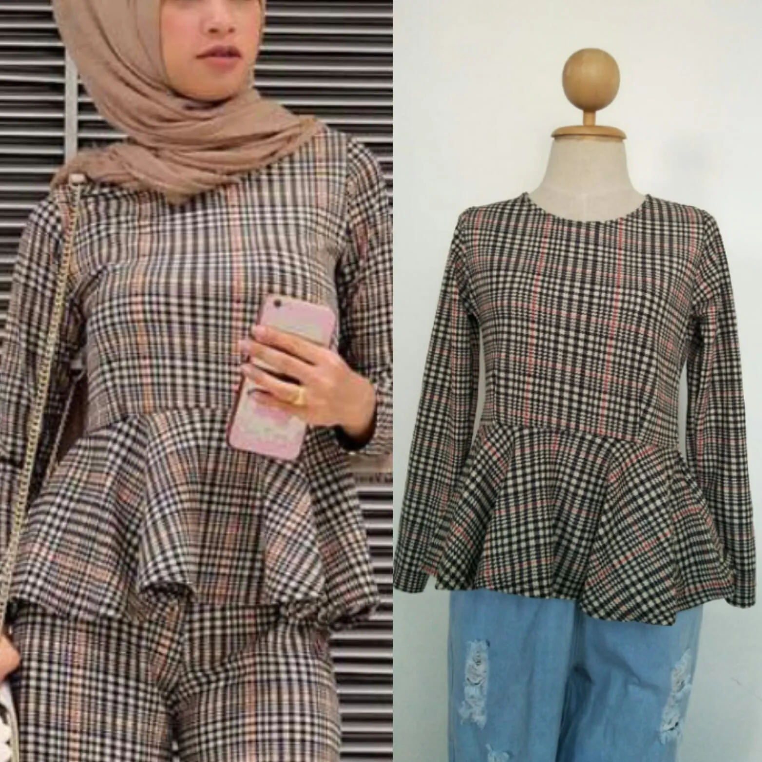 Leeyana Peplum Tops (New Instock)