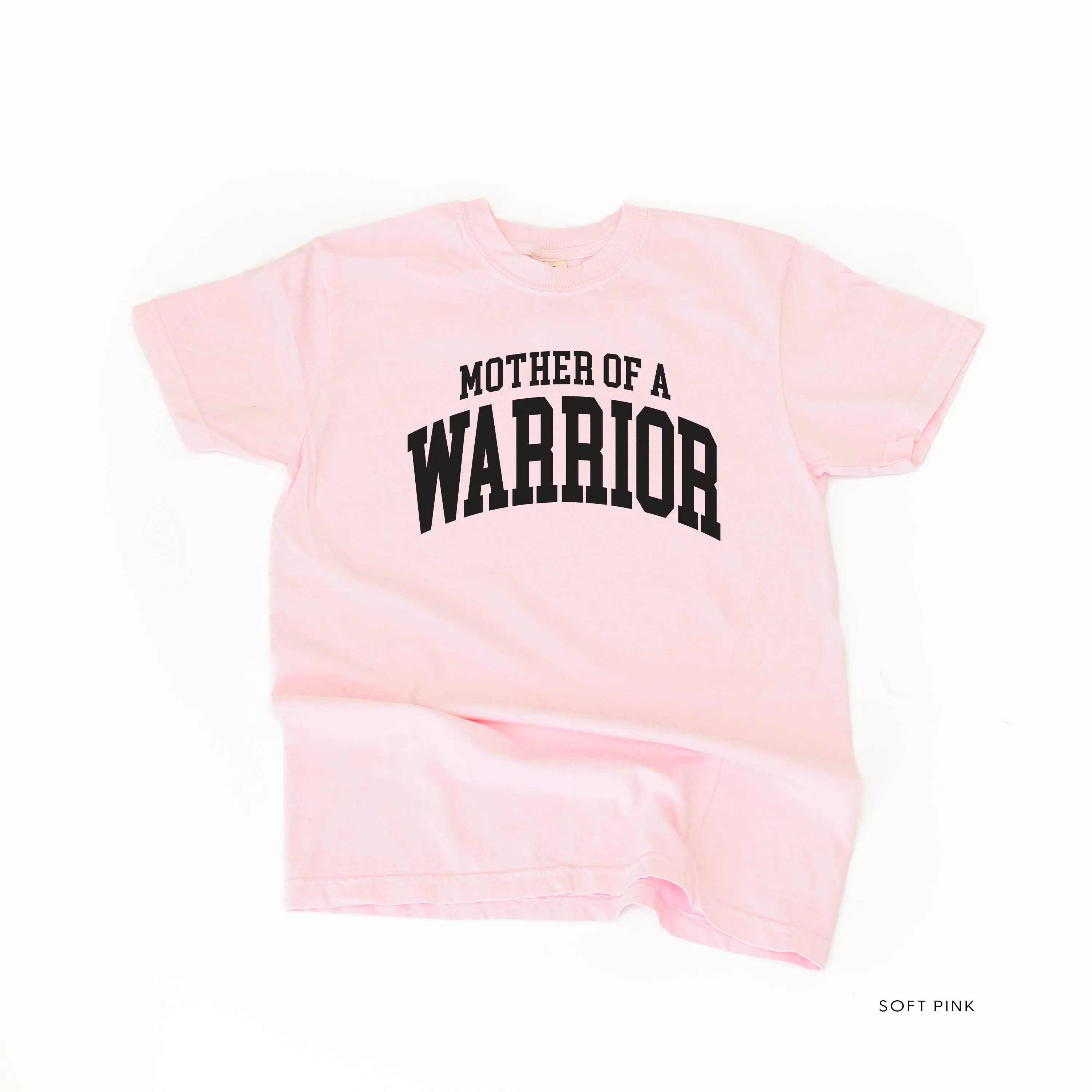 Mother of a Warrior - Varsity - SHORT SLEEVE COMFORT COLORS TEE