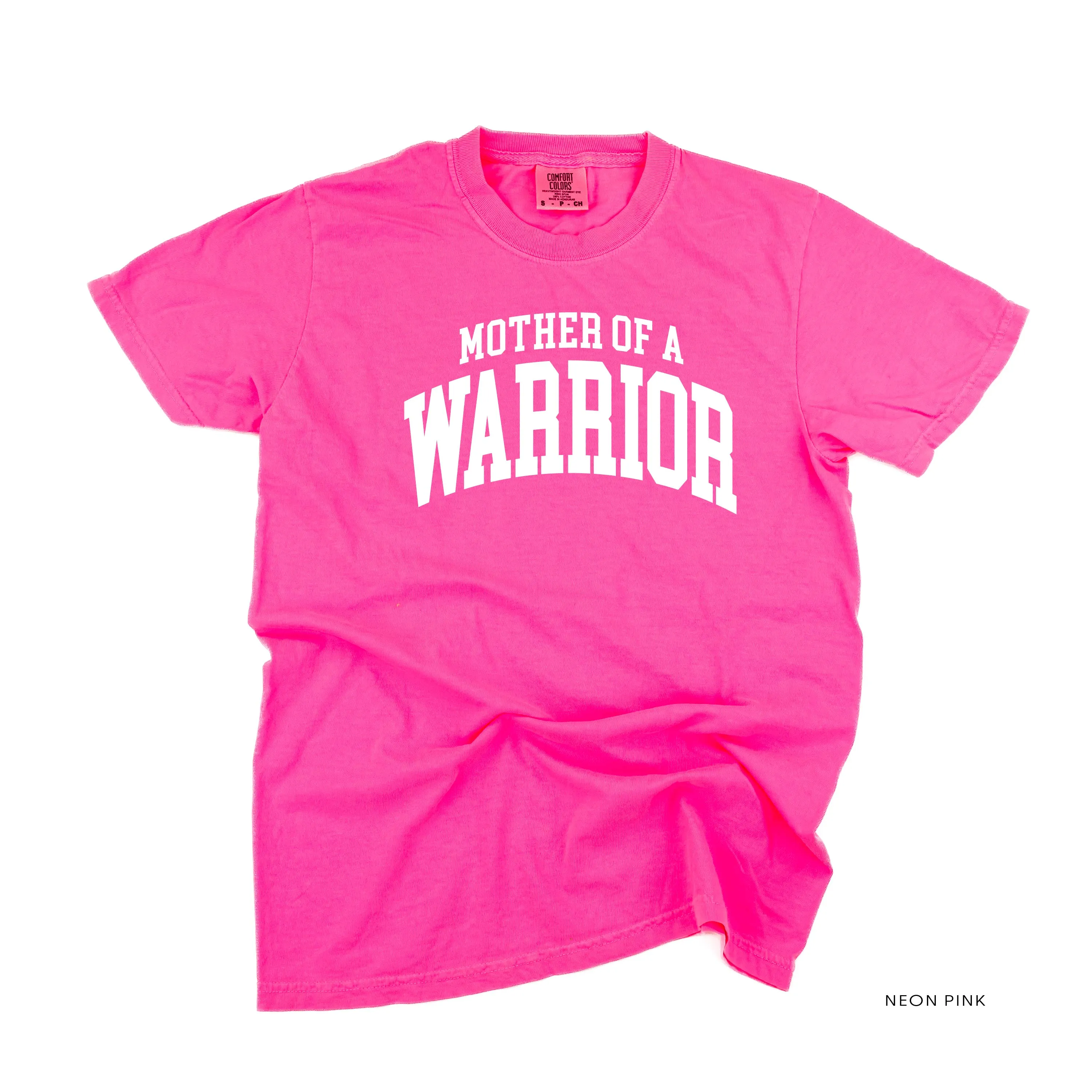 Mother of a Warrior - Varsity - SHORT SLEEVE COMFORT COLORS TEE
