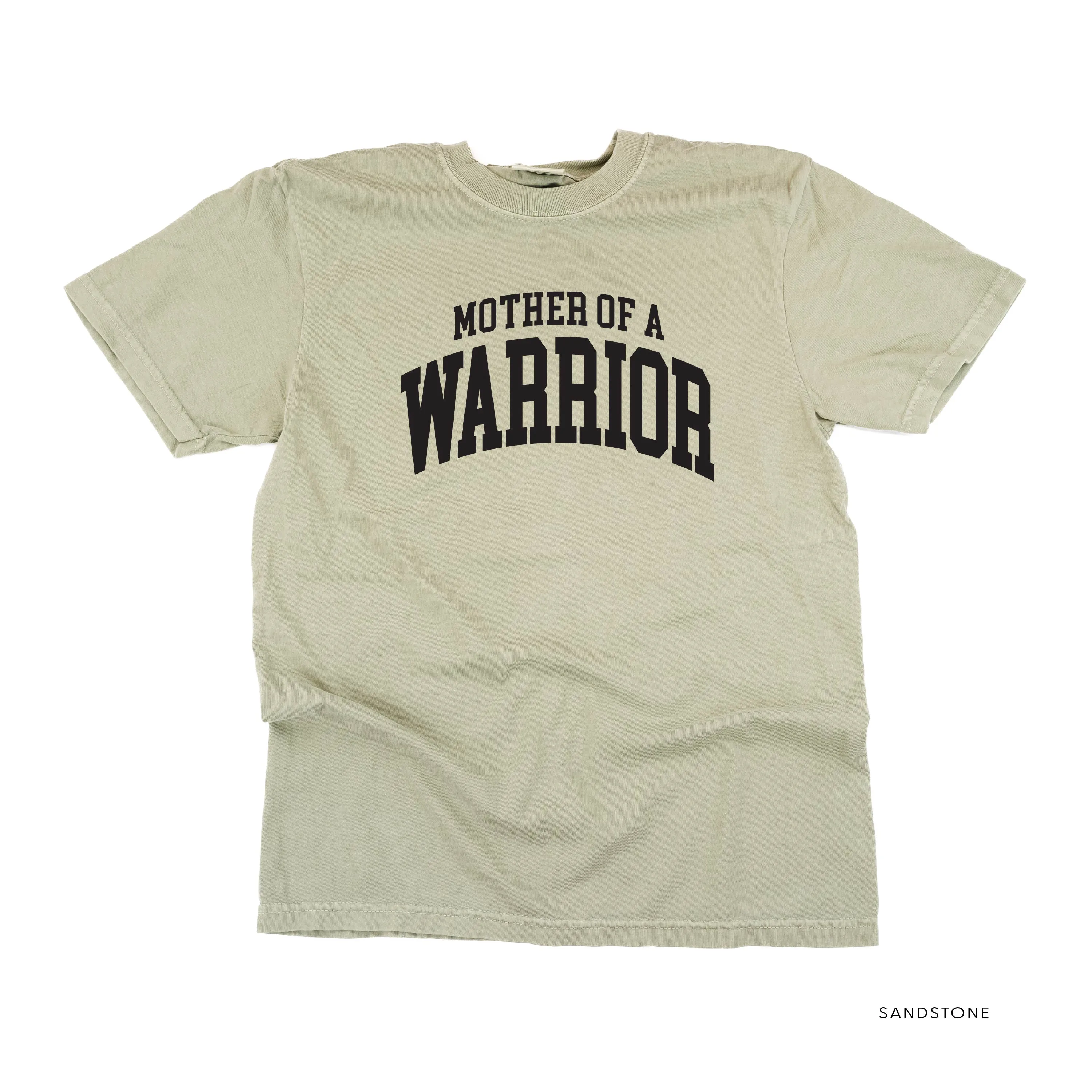 Mother of a Warrior - Varsity - SHORT SLEEVE COMFORT COLORS TEE