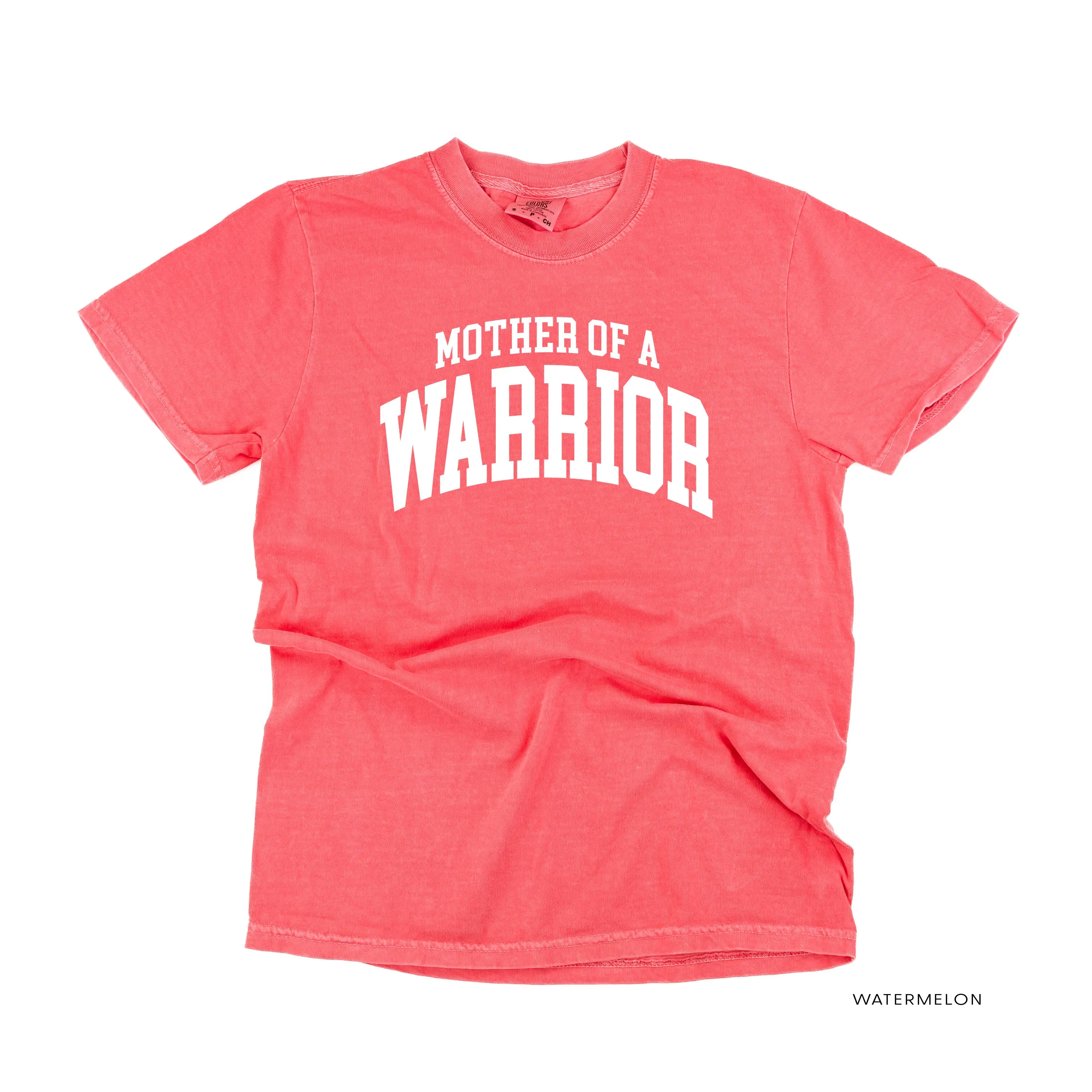 Mother of a Warrior - Varsity - SHORT SLEEVE COMFORT COLORS TEE