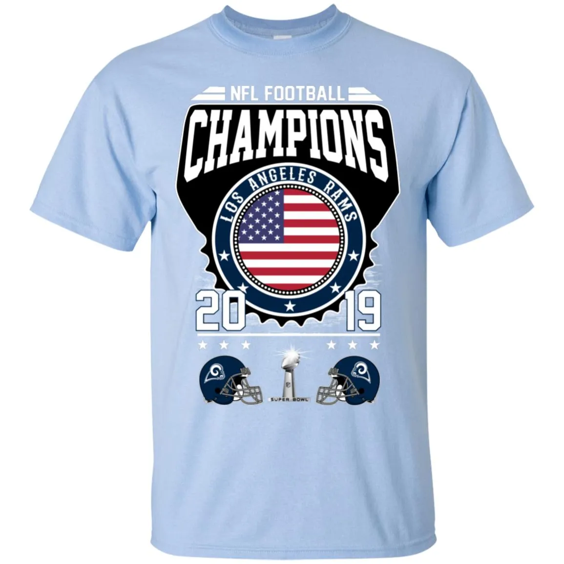 Nfl – Football Champions Los Angeles Rams Super Bowl 2019 Men Cotton T-Shirt
