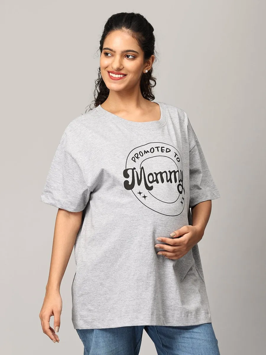 Promoted To Mummy Oversized Mumma T shirt