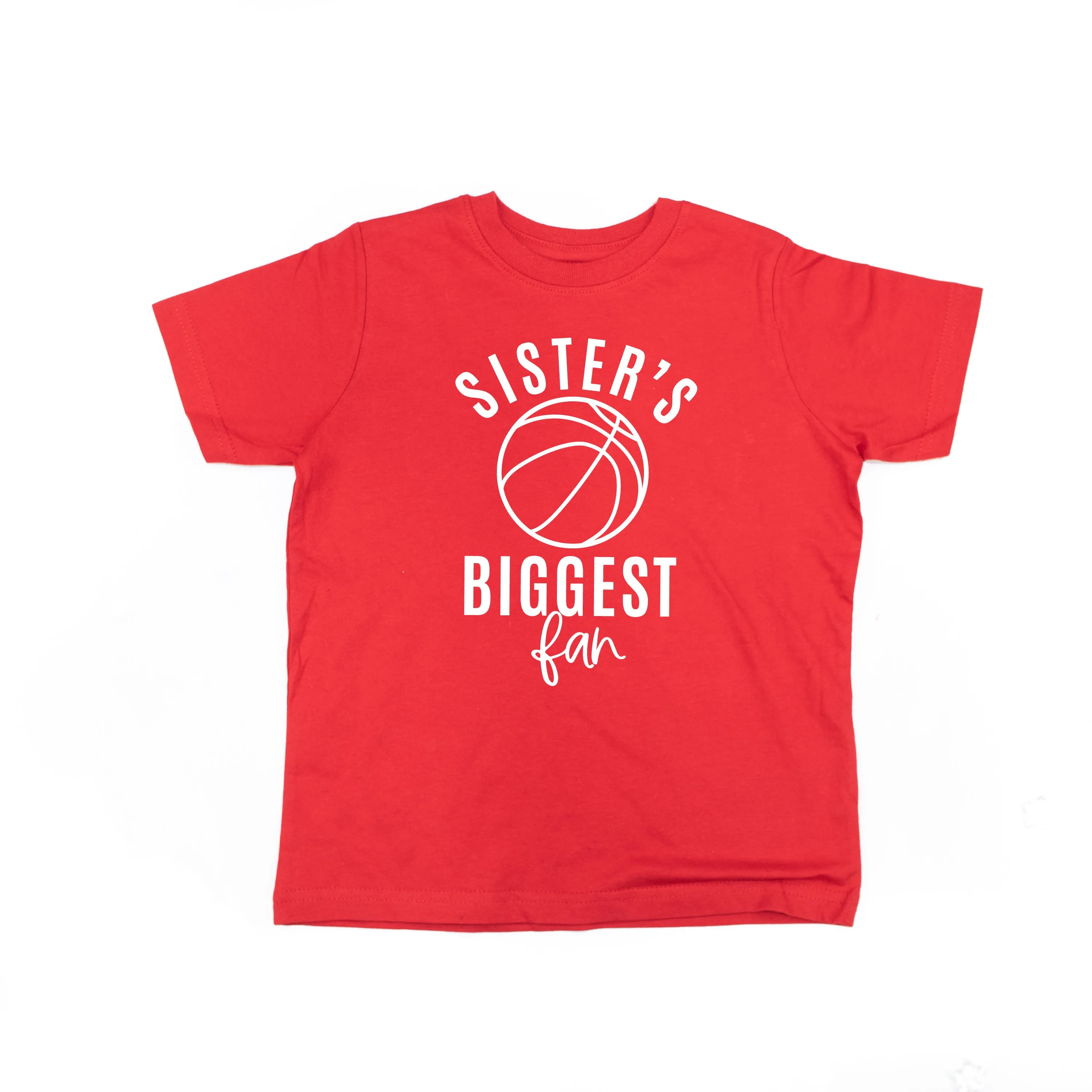Sister's Biggest Fan - (Basketball) - Short Sleeve Child Shirt