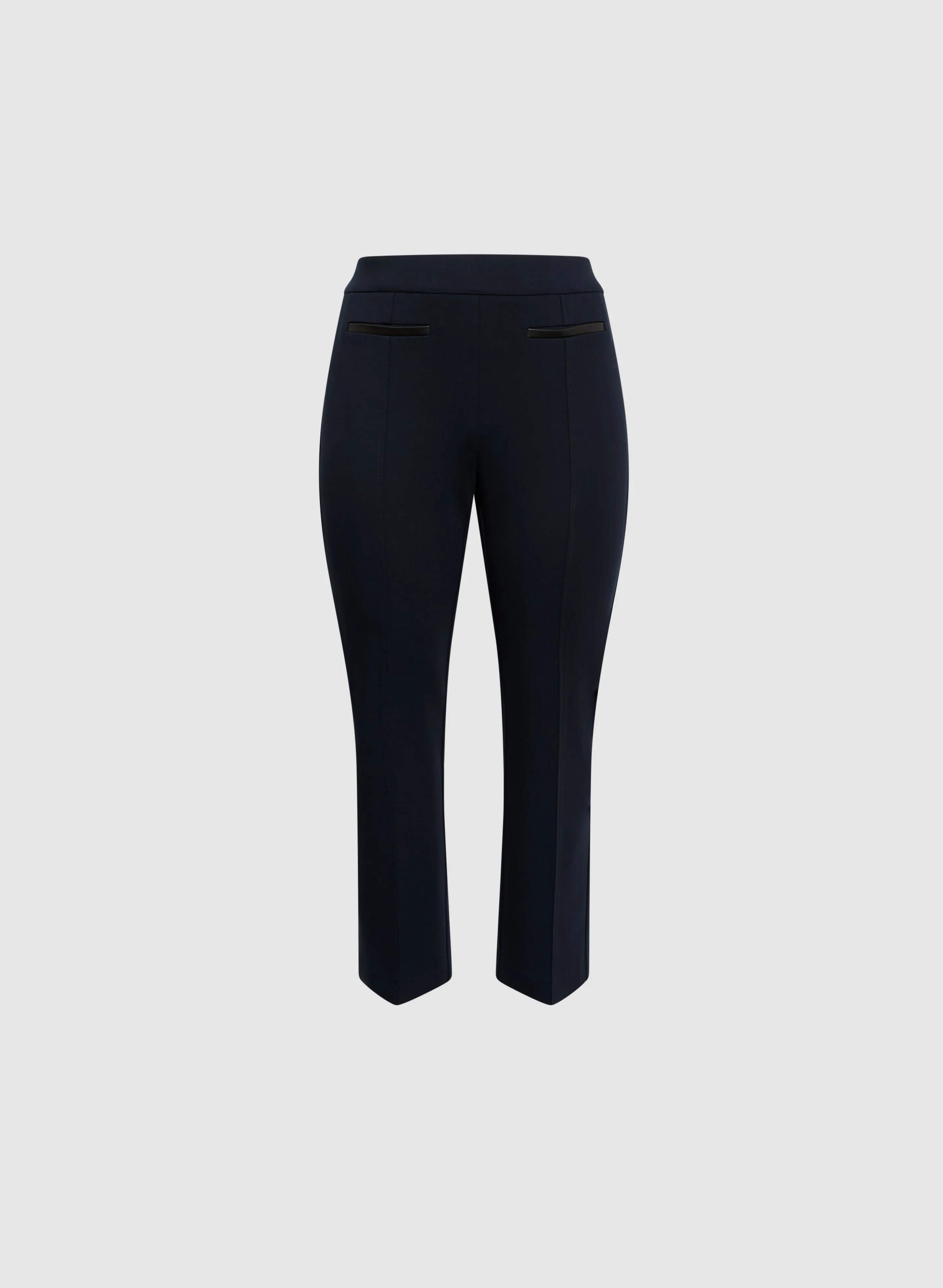 Sofia Pull-On Straight-Leg Pants