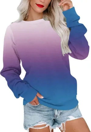 TANGNADE Oversized Sweatshirts Women Hoodies Crew Neck Pullover Sweaters Casual Comfy Fall Outfits Fashion Clothes 2024